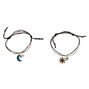 Bracelets d&#39;humeur soleil et croissant de lune &laquo; meilleures amies &raquo;,