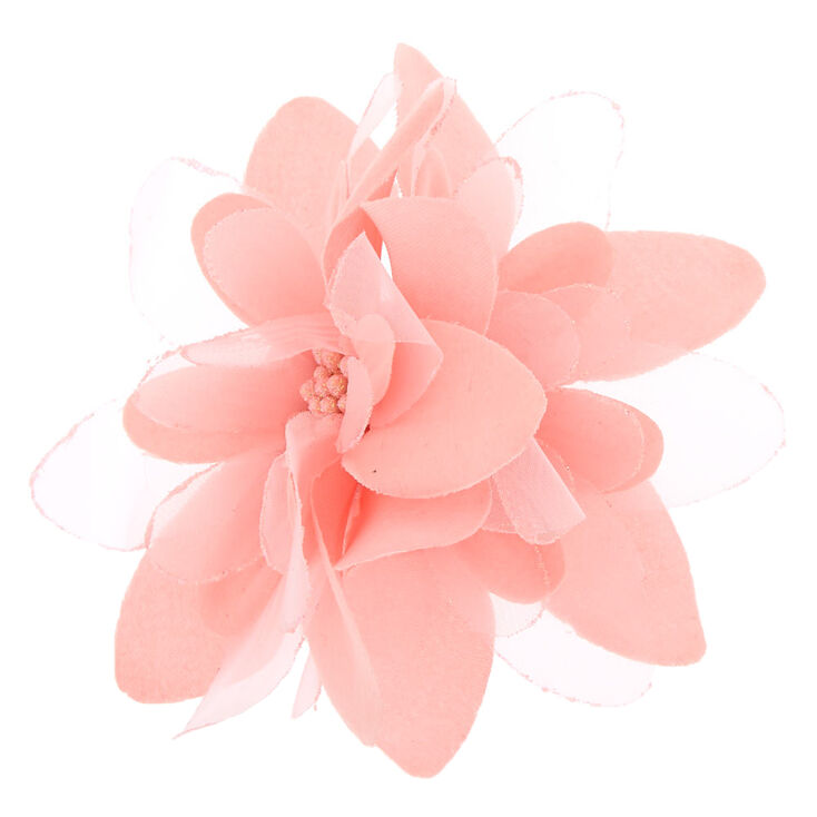 Flower Hair Barrette - Pink,