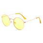 Octagonal Sunglasses - Yellow,