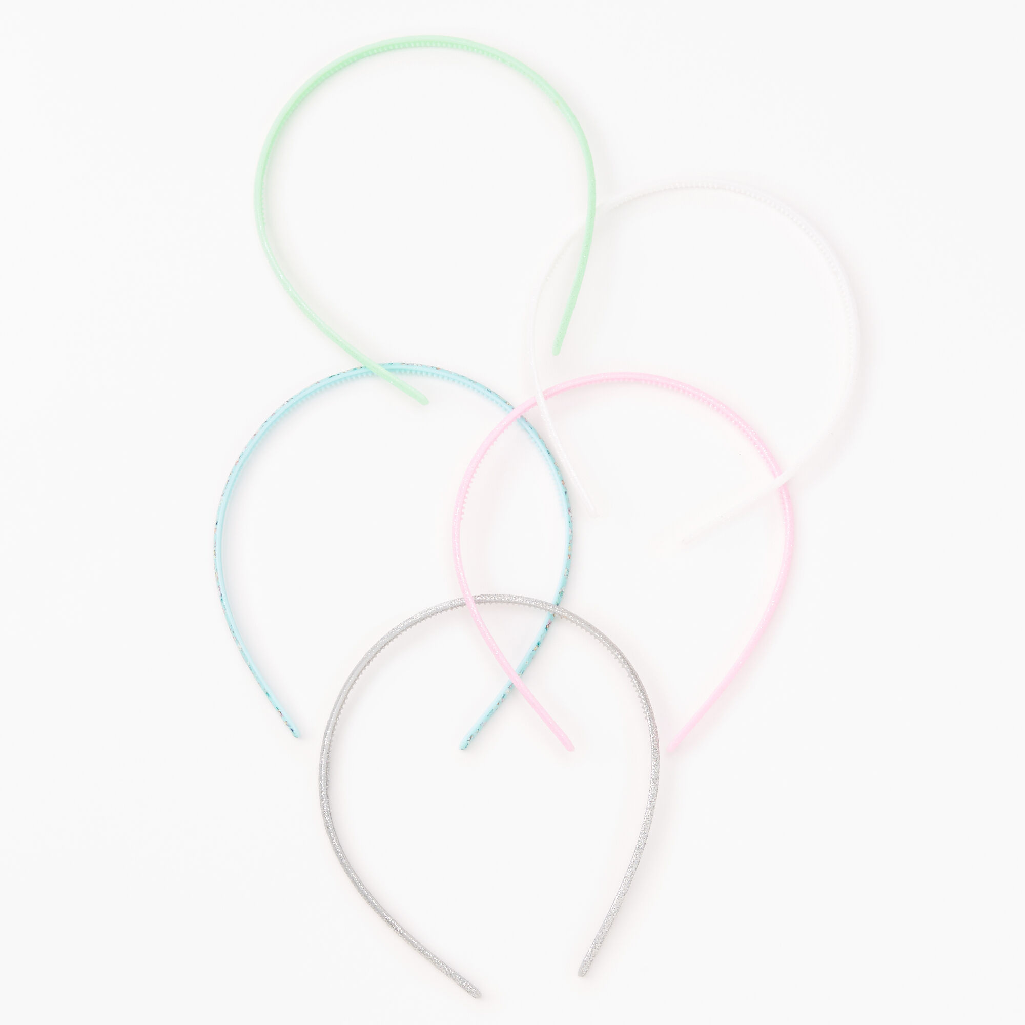 Claire's Club Printed & Glitter Headband Set - 5 Pack,