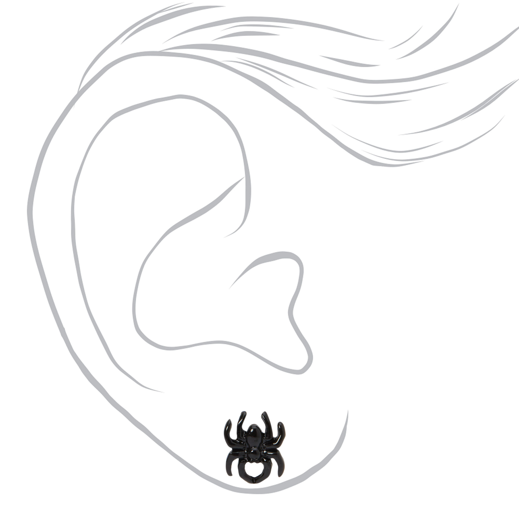 Clous d’oreilles motif Halloween - Lot de 20,