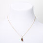 Gold Embellished Watermelon Pendant Necklace,