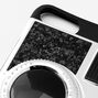 Coque pour portable appareil photo &agrave; paillettes noires - Compatible avec iPhone&reg;&nbsp;6/7/8 Plus,