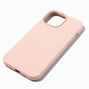 Coque de portable en silicone rose tendre unie - Compatible avec iPhone&reg;&nbsp;13 Pro Max,
