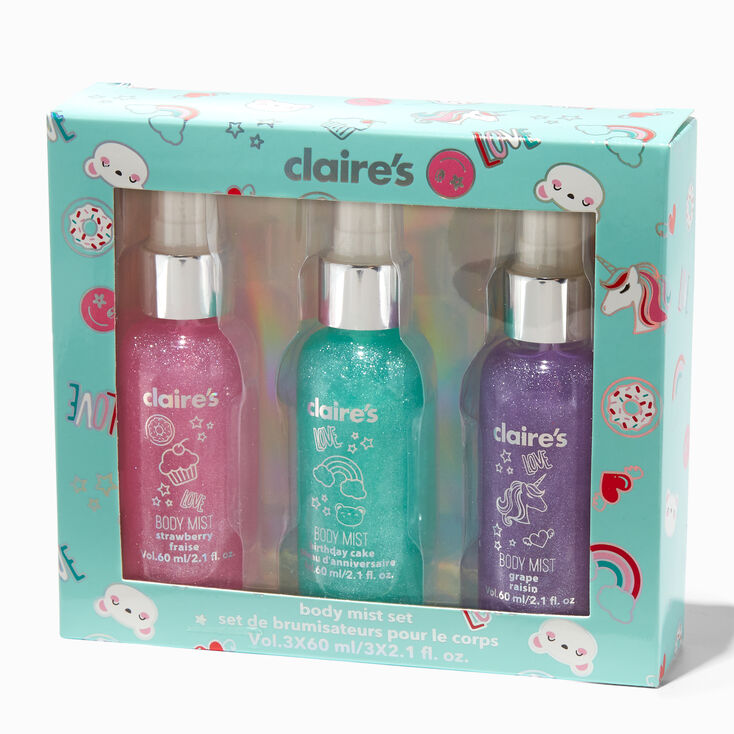 Scented Glitter Body Mist Set - 3 Pack,