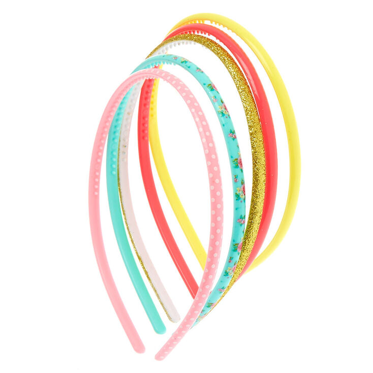 Claire&#39;s Club Thin Headbands - 5 Pack,
