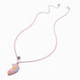 Best Friends Geometric Pink Pastel Split Heart Pendant Necklaces - 2 Pack,