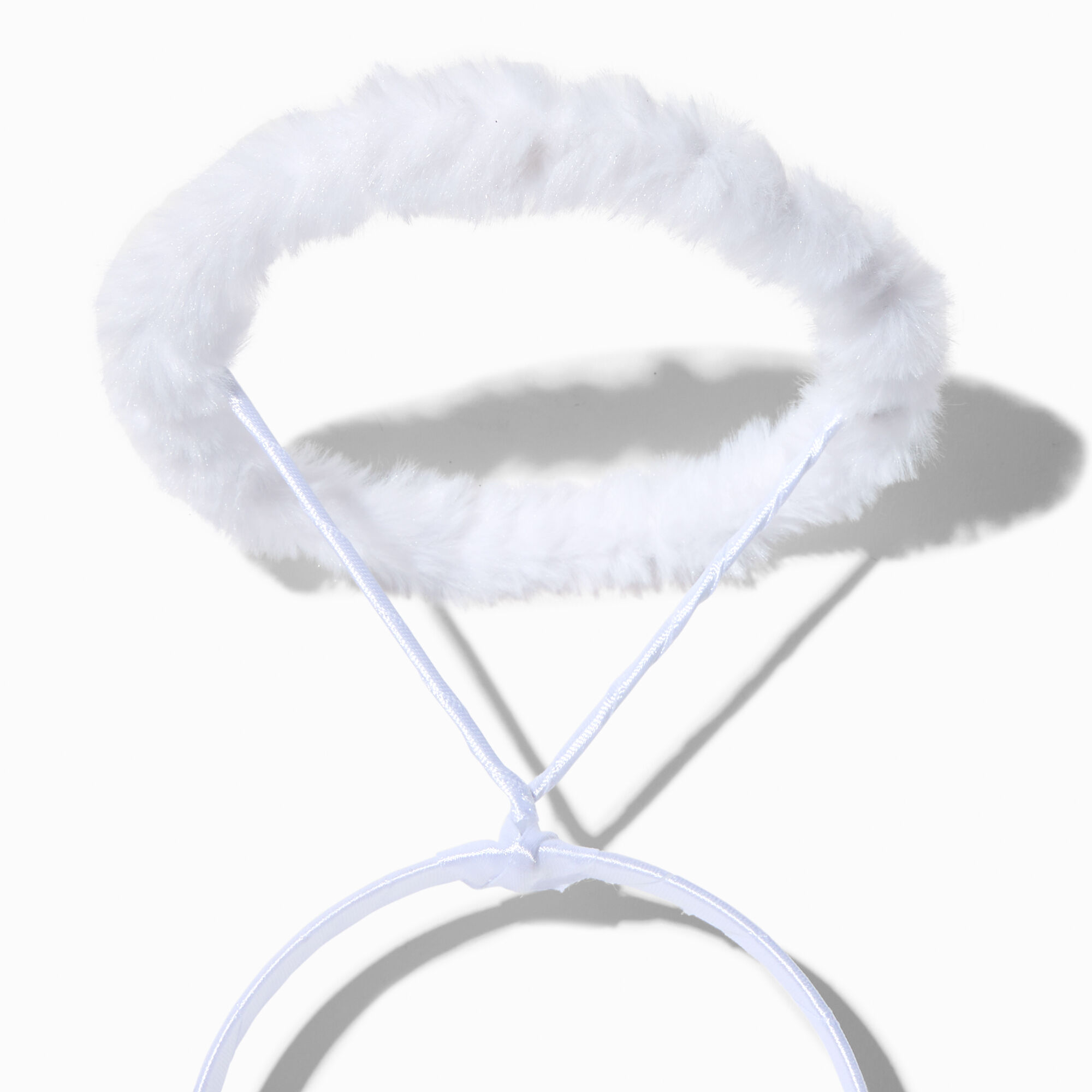 Claire's Club White Feather Nativity Halo Headband,
