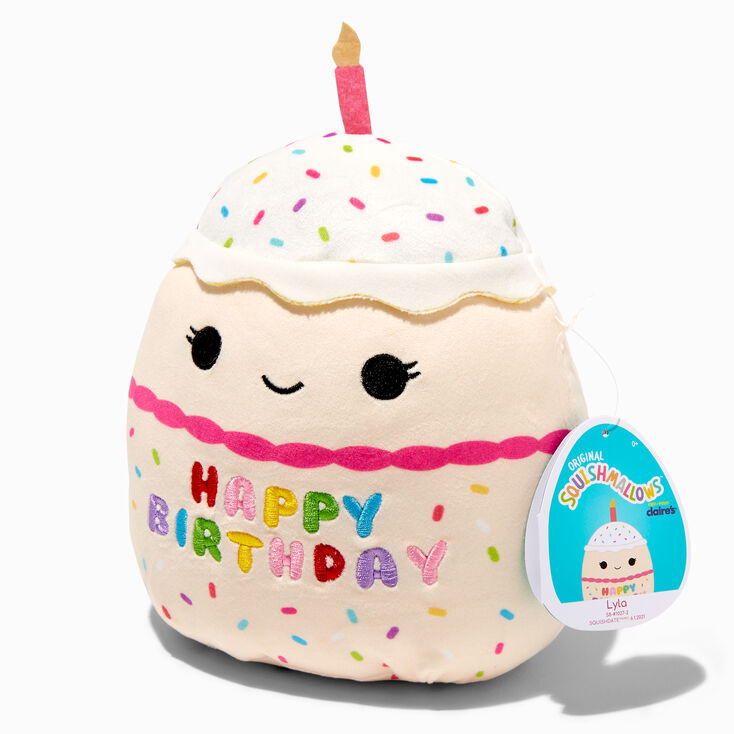 Squishmallows&trade; Claire&#39;s Exclusive 8&quot; Birthday Vanilla Sprinkle Cupcake Plush Toy,