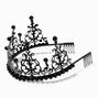 Goth Bride Black Swirl Tiara,