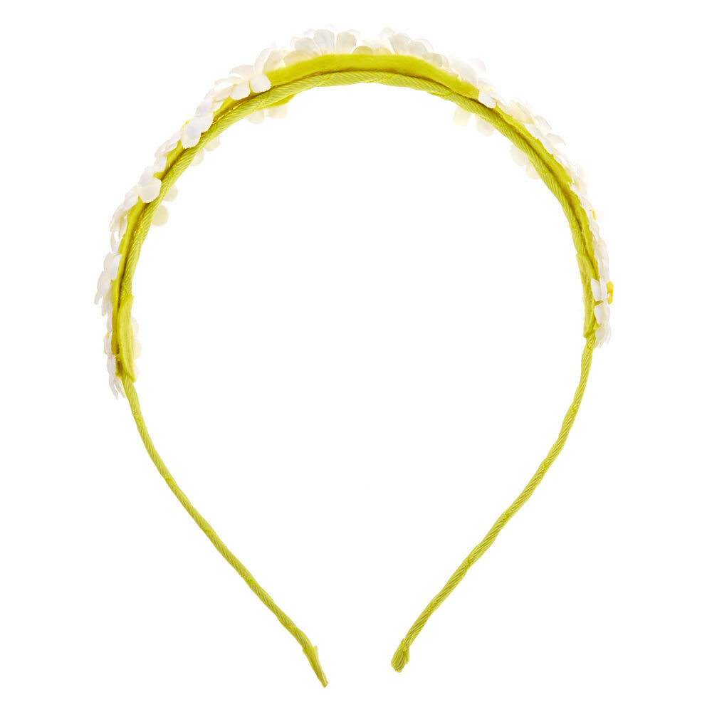 Claire's Club Daisy Headband - Yellow,
