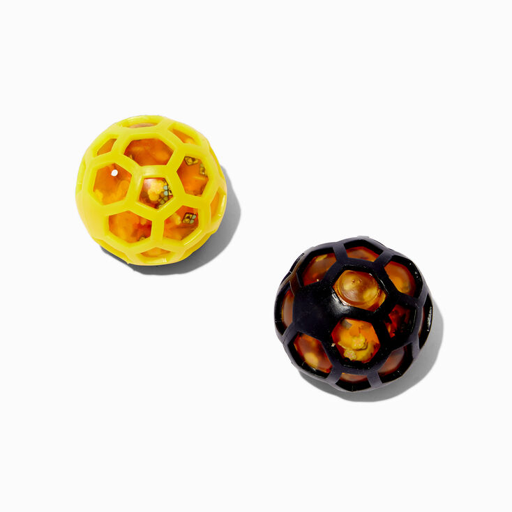 Claire&#39;s Exclusive Honey Bee Squish Mesh Ball Fidget Toy &ndash; Styles Vary,