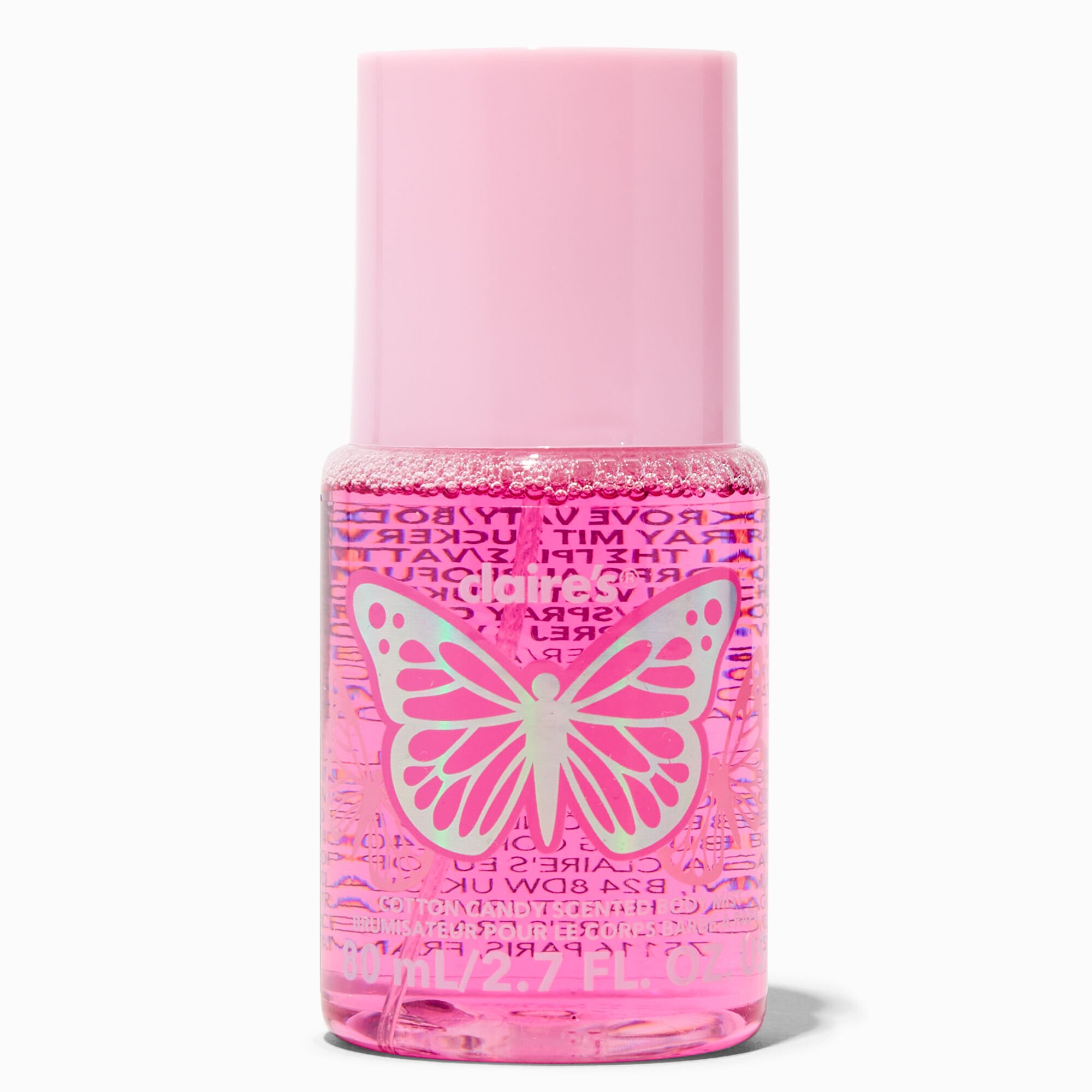 View Claires Butterfly Body Spray Pink information