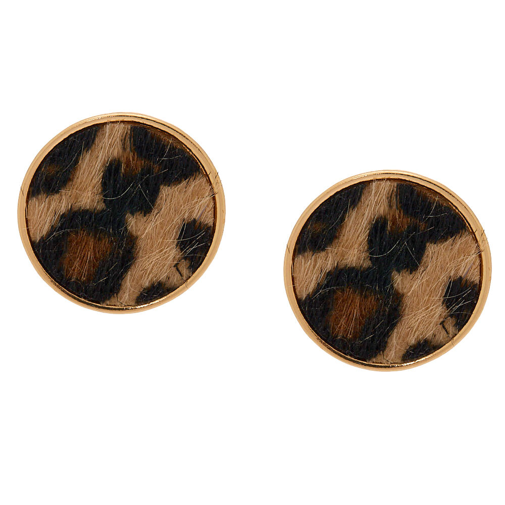 Leopard print sale earring