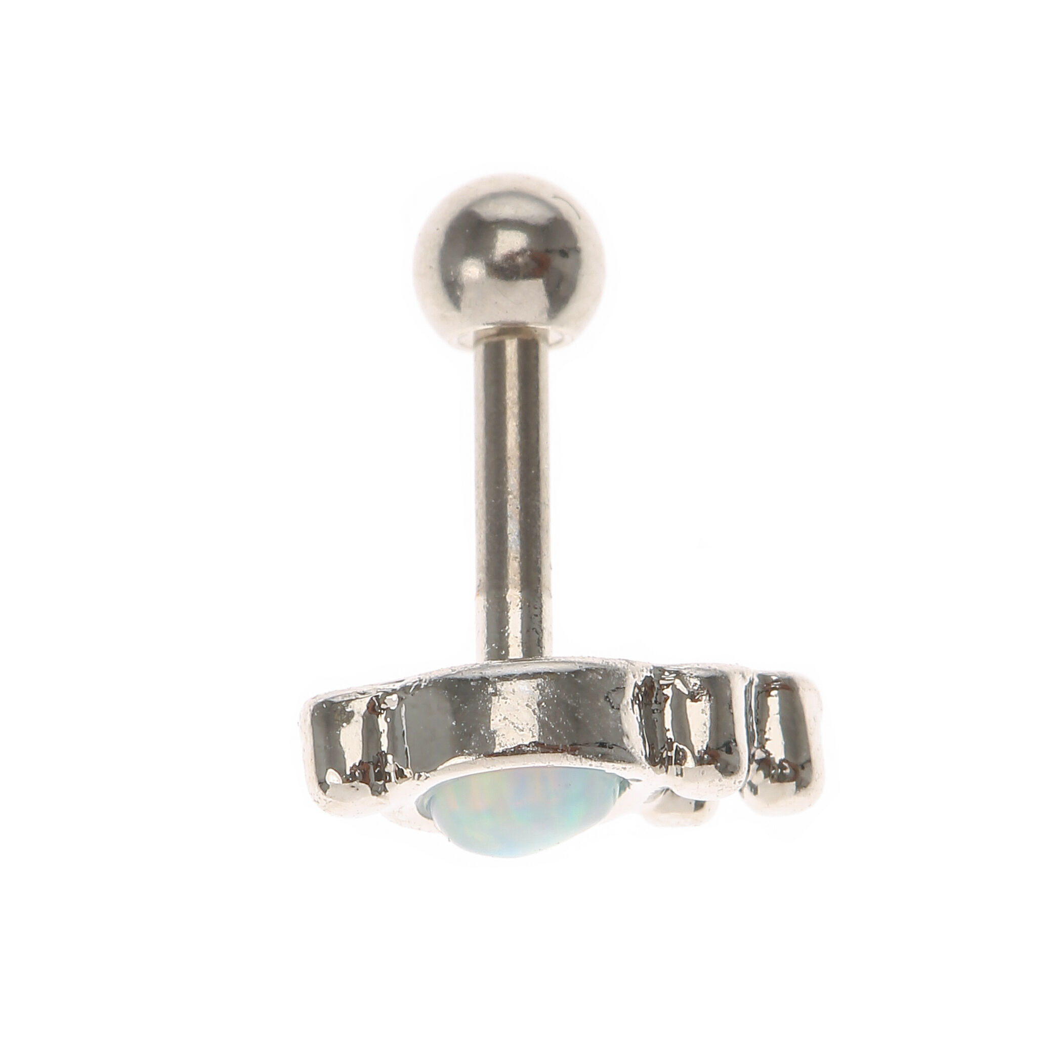 Silver 16G Opal Stone Helix Earring,