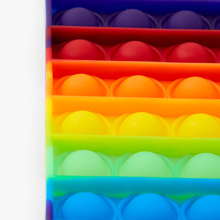 Medium Pop 8&#39;&#39; Rectangle Fidget Toy - Rainbow,