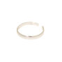 Bague d&#39;orteil &agrave; anneau classique en argent,