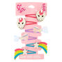Claire&#39;s Club Unicorn Snap Hair Clips - 6 Pack,