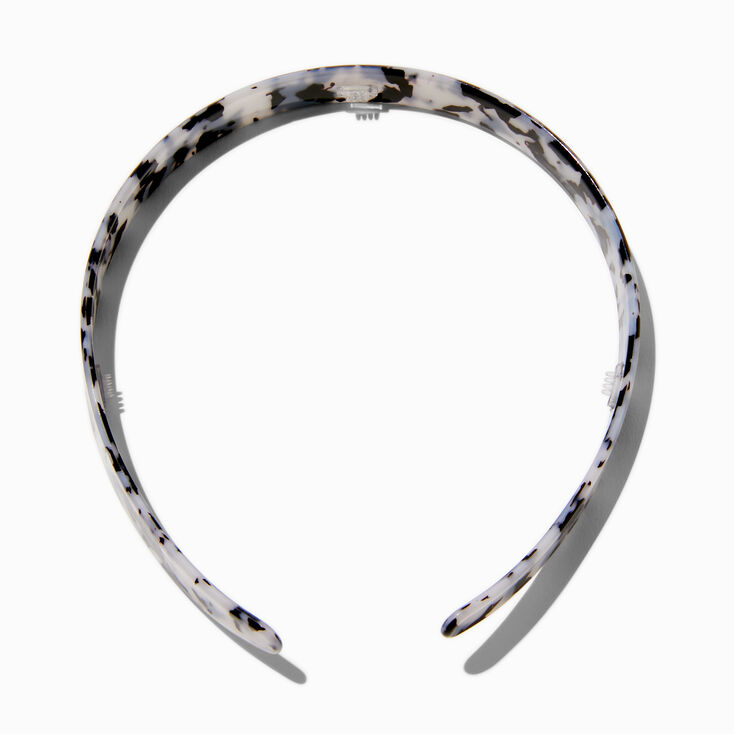 Black Tortoiseshell Plastic Headband,