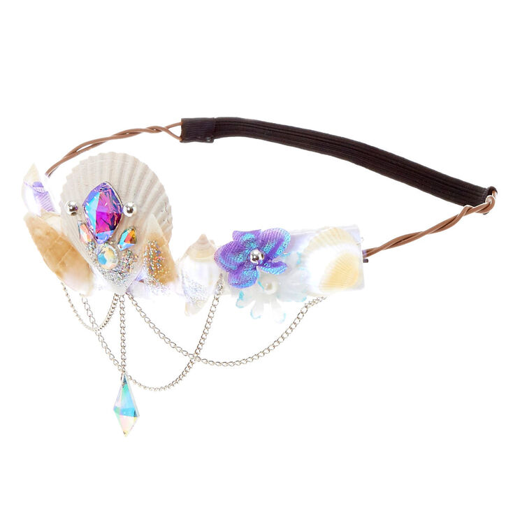 Light Up Mermaid Seashell Crown Headwrap,