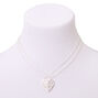 Best Friends Silver Heart Pendant Necklace - 2 Pack,
