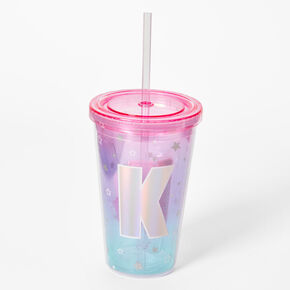 Initial Tumbler - Pink, K,