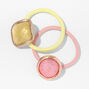 Pink &amp; Yellow Gemstones Hair Ties &#40;2 Pack&#41;,