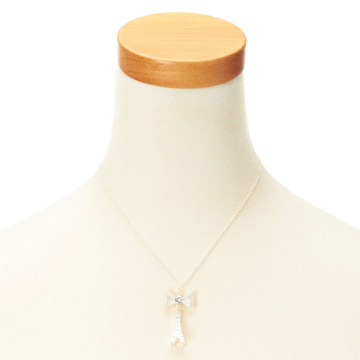 Silver Paris Pendant Necklace,