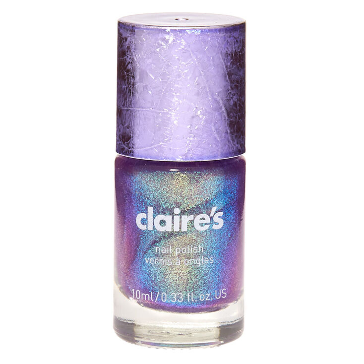 Shimmer Nail Polish - Purple Holo Glitz,