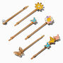 Gold-tone Butterflies &amp; Flowers Bobby Pins - 6 Pack,