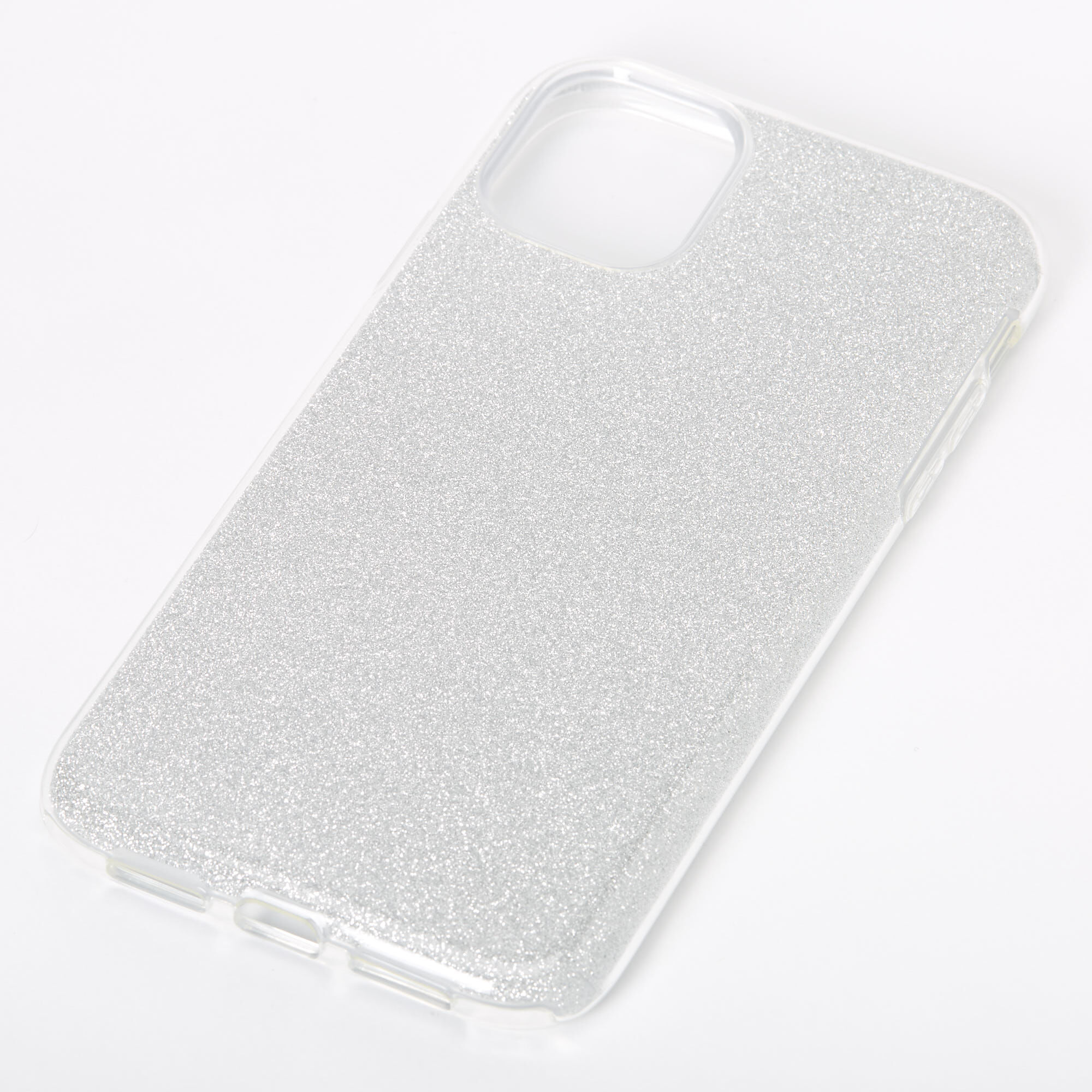 Silver Glitter Protective Phone Case - Fits iPhone® 11,