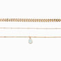 Arrow Jadestone Chain Choker Necklaces - 3 Pack,