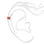 Red Mushroom &amp; Daisy 20G Bead Cartilage Hoop Earrings &#40;3 Pack&#41;,