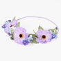 Purple &amp; Blue Flower Crown,