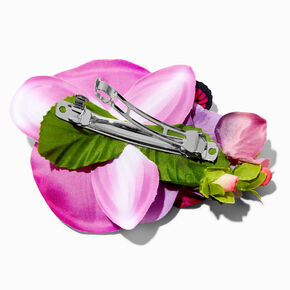 Butterfly &amp; Orchids Pink Flower Cluster Hair Clip,