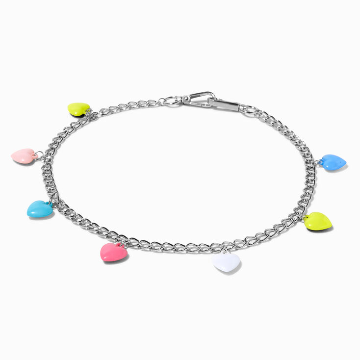 Pastel Heart Charms Jean Chain,