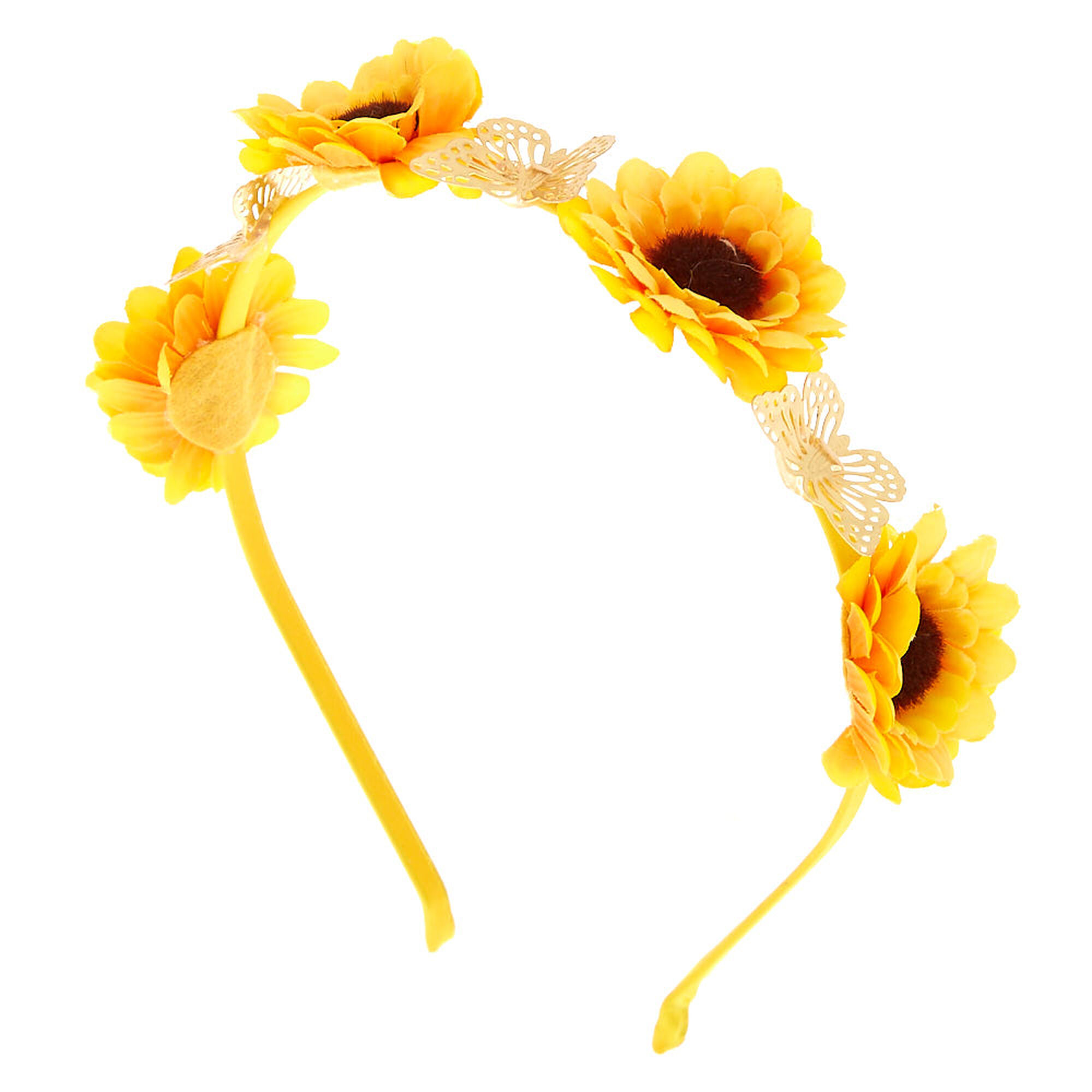 View Claires Summer Sunflower Headband Yellow information