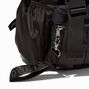 Quilted Black Nylon Commuter Style Backpack,