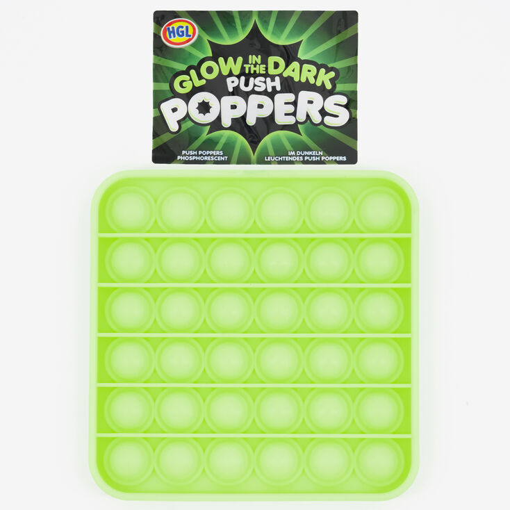 Glow in the Dark Push Poppers Fidget Toy &ndash; Styles May Vary,