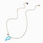 Best Friends Blue Enamel Split Heart Pendant Necklaces - 2 Pack,