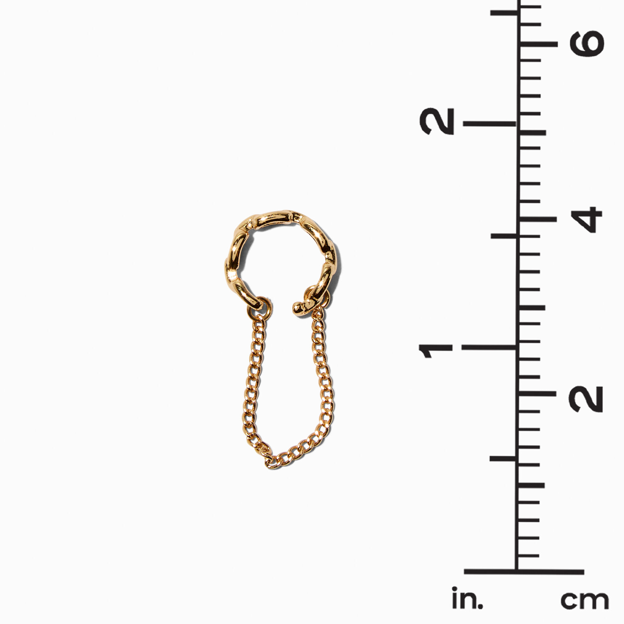 Gold-tone Opal Cuff Earring Stackables - 6 Pack