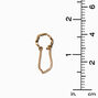 Gold-tone Opal Cuff Earring Stackables - 6 Pack,