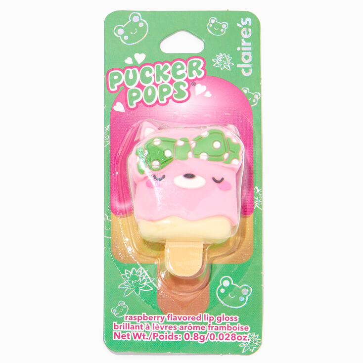 Pucker Pops&reg; Sleepy Cat Lip Gloss - Raspberry,