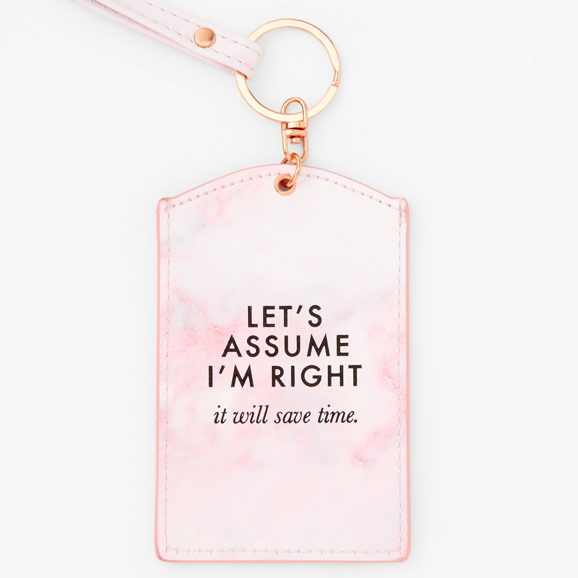Let's Assume I'm Right ID Lanyard,