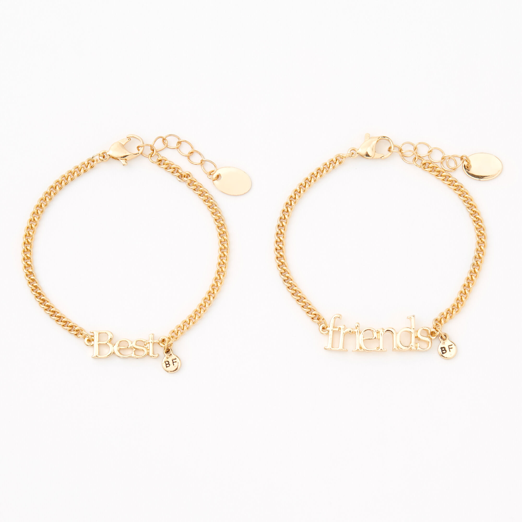 Gold Chain Friendship Bracelets 2 Pack Claire s US