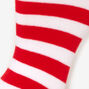 Christmas Striped Over The Knee Socks - Red,