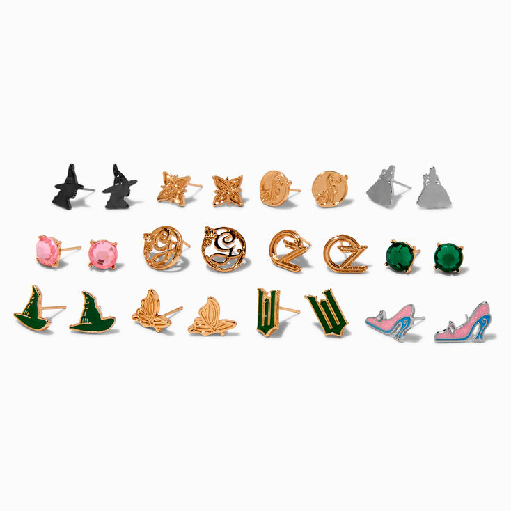 Wicked&trade; Claire&#39;s Exclusive Glinda &amp; Elphaba Stud Earring Set - 12 Pack,