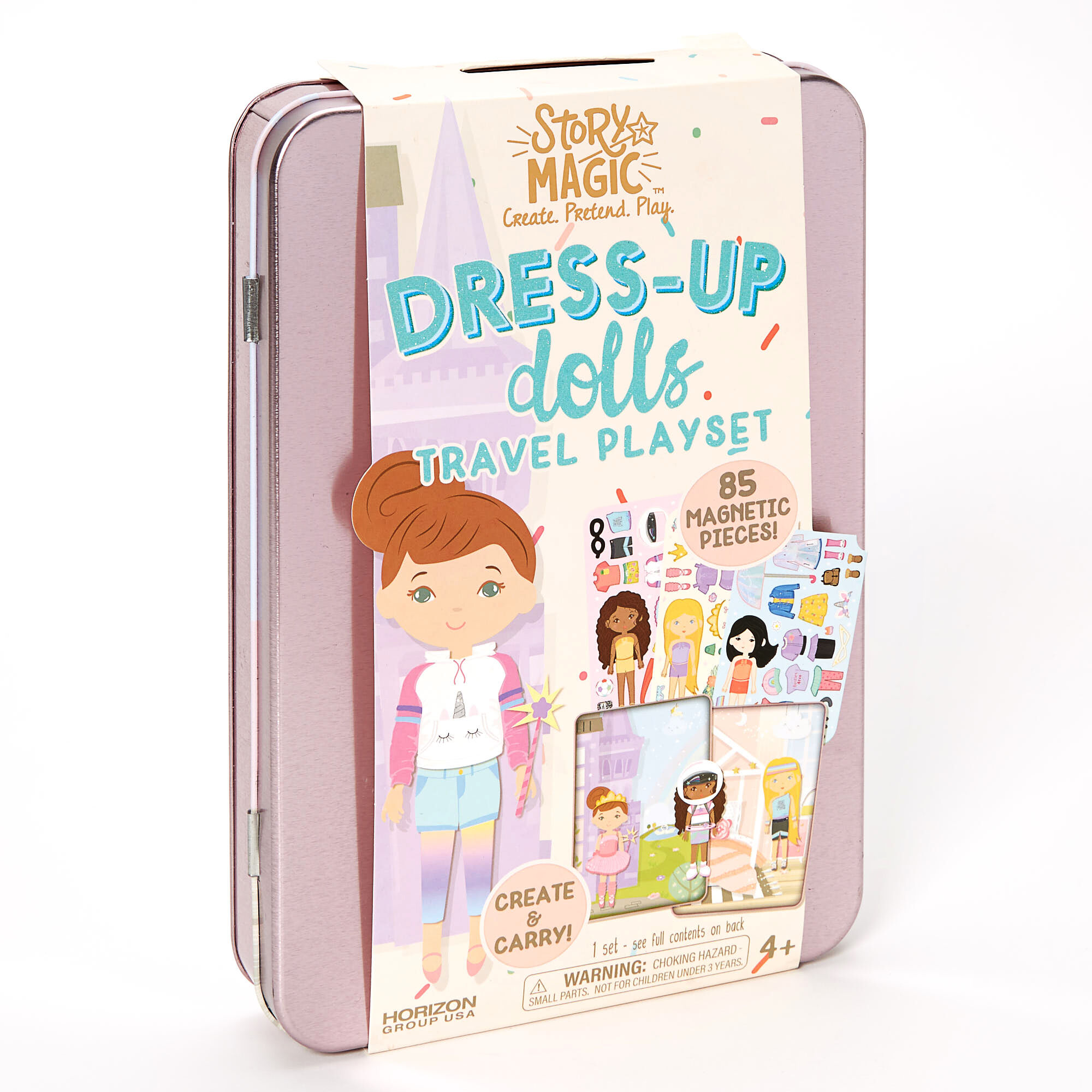 Magnetic dress up dolls tin outlet