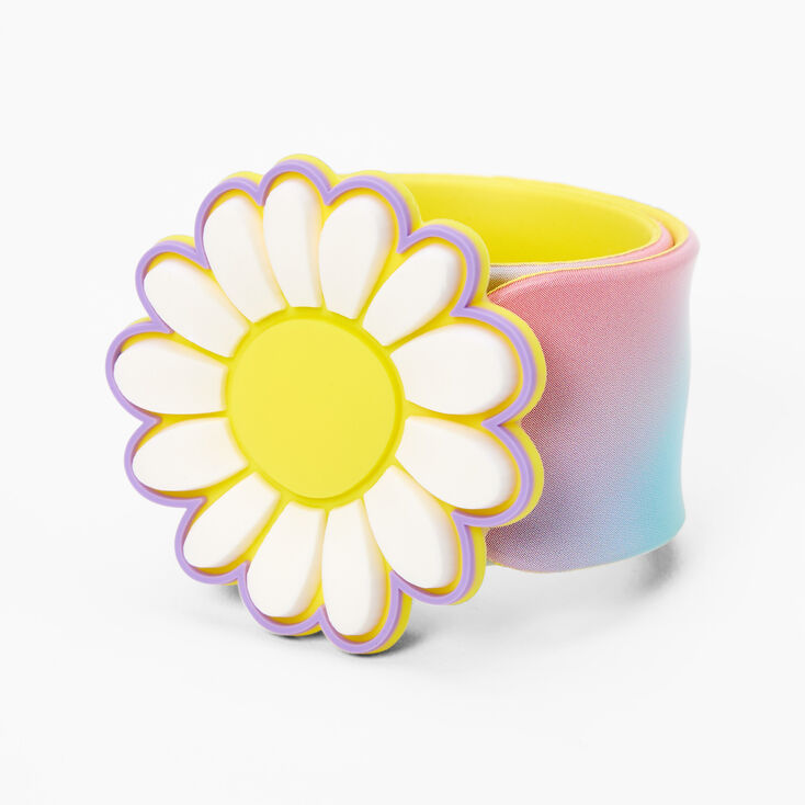 Happy Daisy Tie Dye Slap Bracelet,