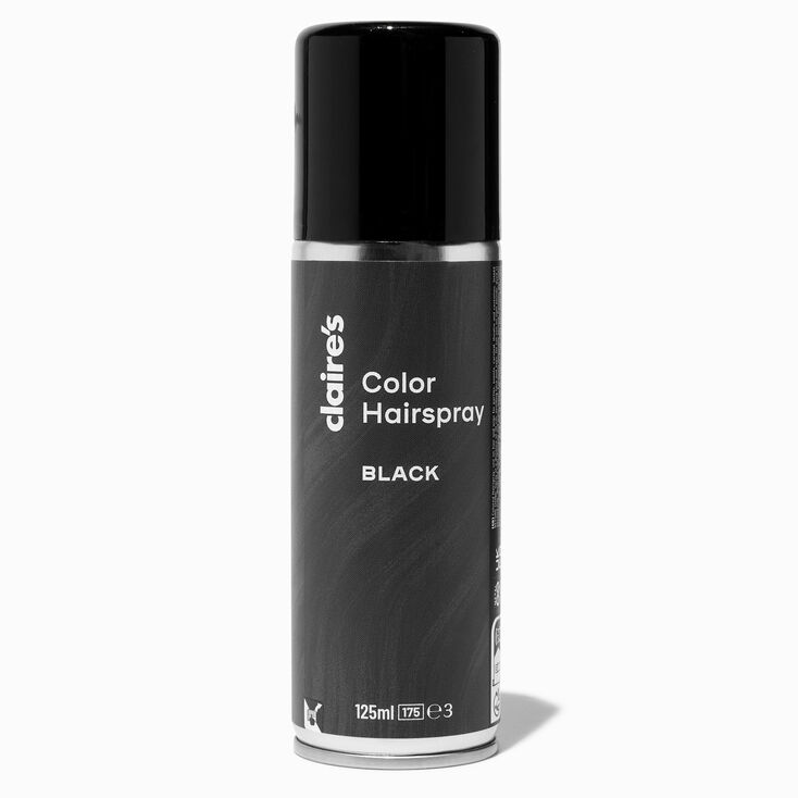 Spray pour cheveux de couleur noire,